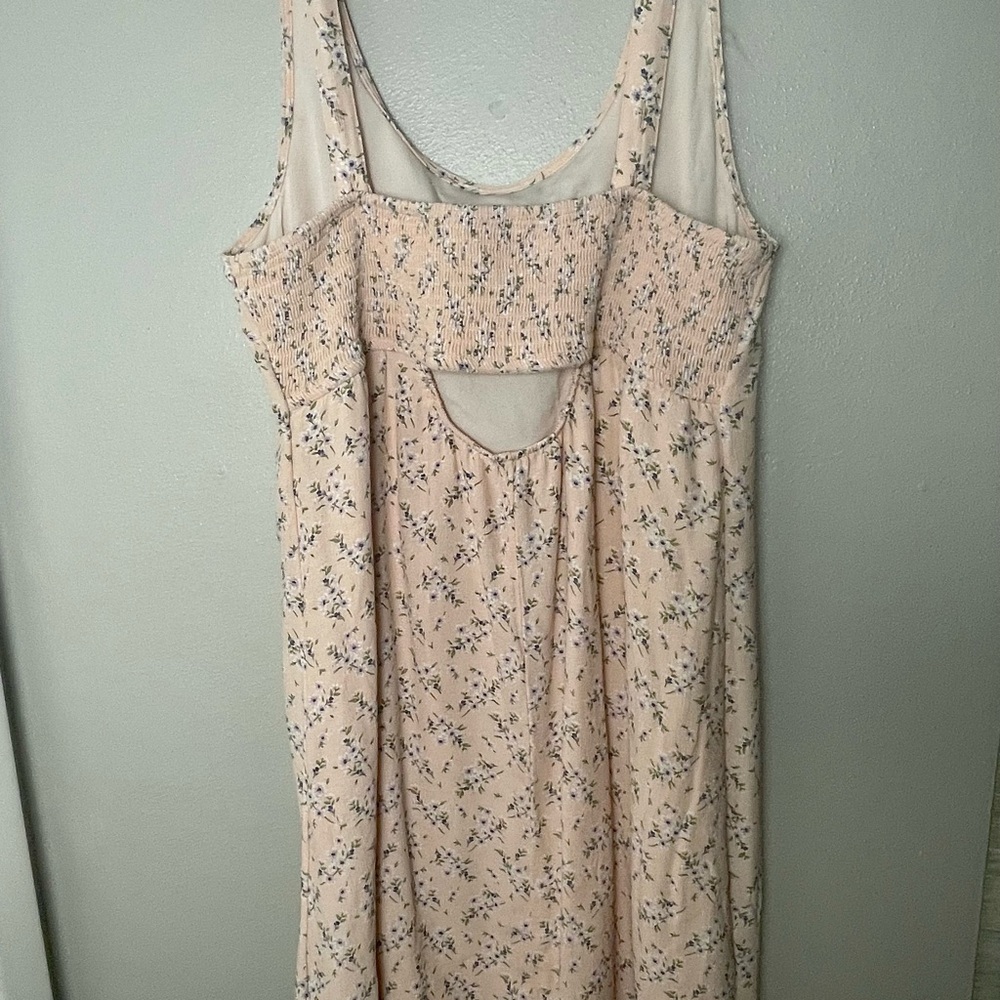 American Eagle Pink Floral Dress size large - Picture 15 of 15